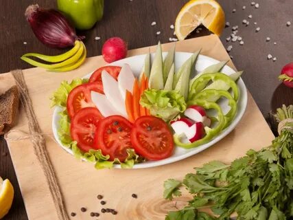 Нарезка из свежих овощей