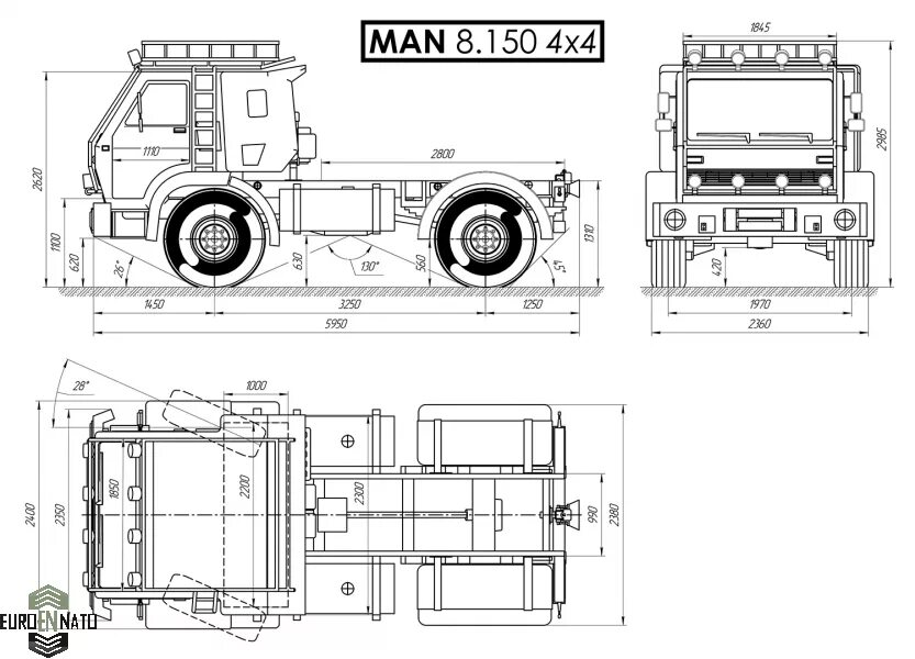 Ман габариты. Man 4x4 шасси. ман tgm 4х4. ман 8.150 габариты. грузовик man 4x4 tgm чертеж.