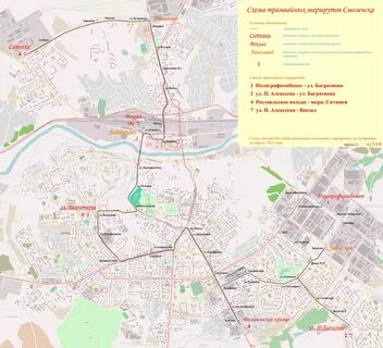 Схема движения маршруток в смоленске