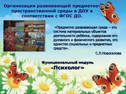 Роль развивающей предметно