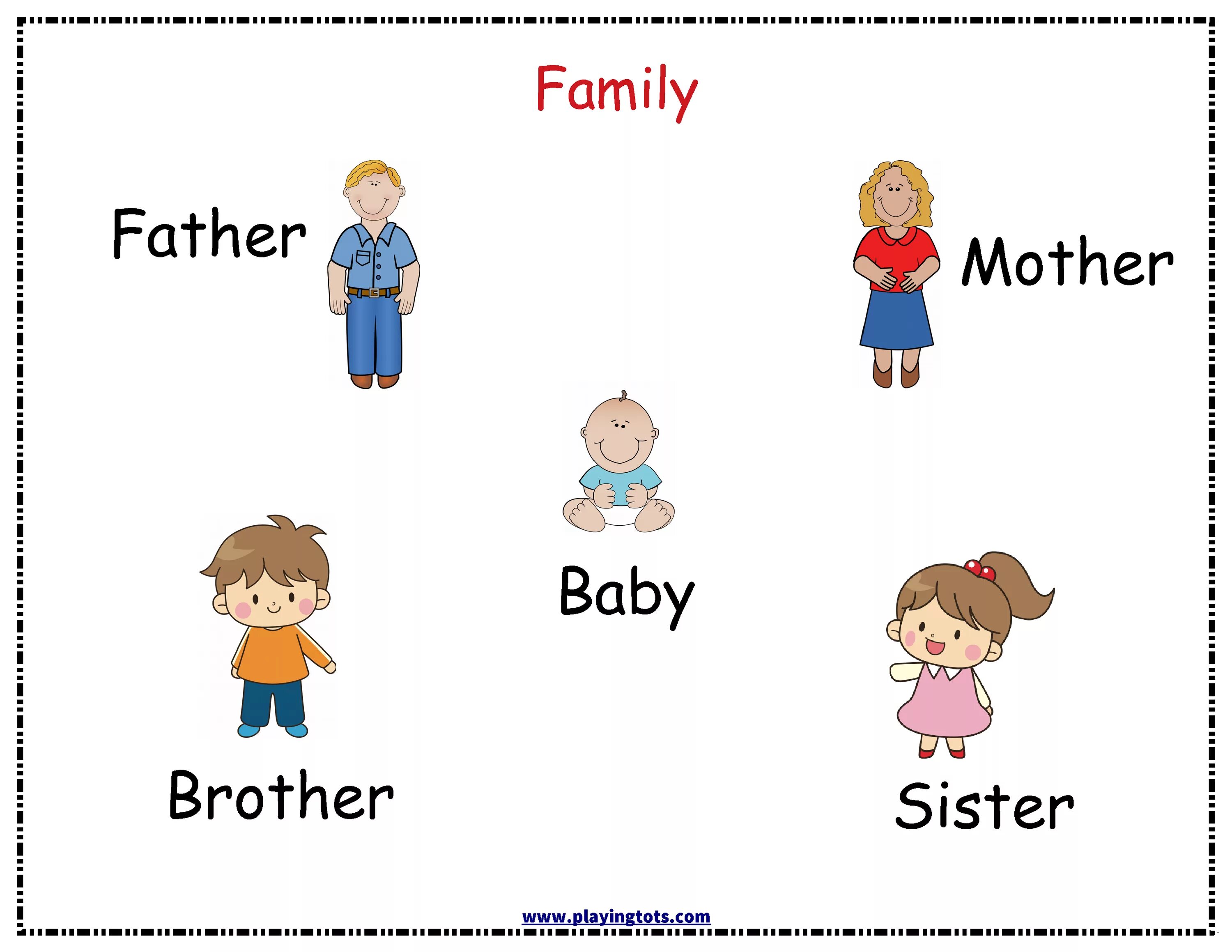 Brother and sister перевод. Family карточки для детей. My Family для детей. Карточки Family for Kids.