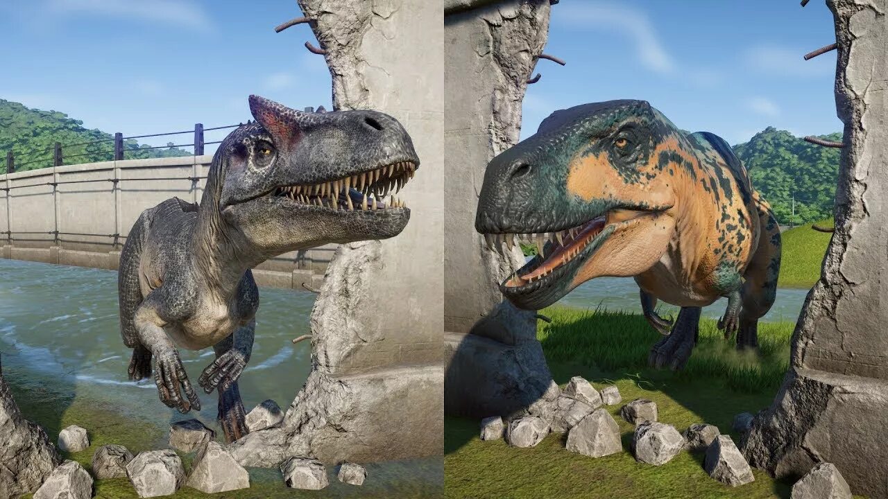 Гигантозавр против. Аллозавр с Рексом. Гигантозавр Аллозавр Тираннозавр. Аллозавр мир Юрского периода господство. Аллозавр и гигантозавр.