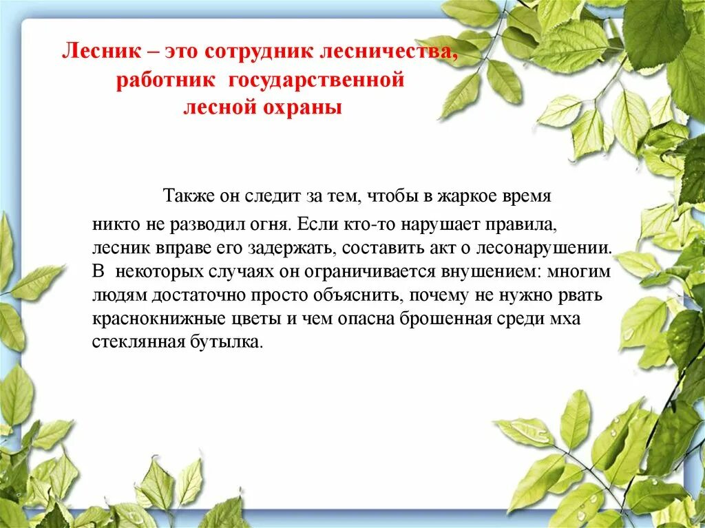 Историю про лесника. Профессия лесник презентация. профессия лесника для дошкольников презентация. профессия лесничий сообщение. профессия лесничий для детей презентация.