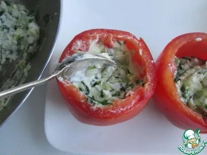 Помидоры с начинкой в духовке