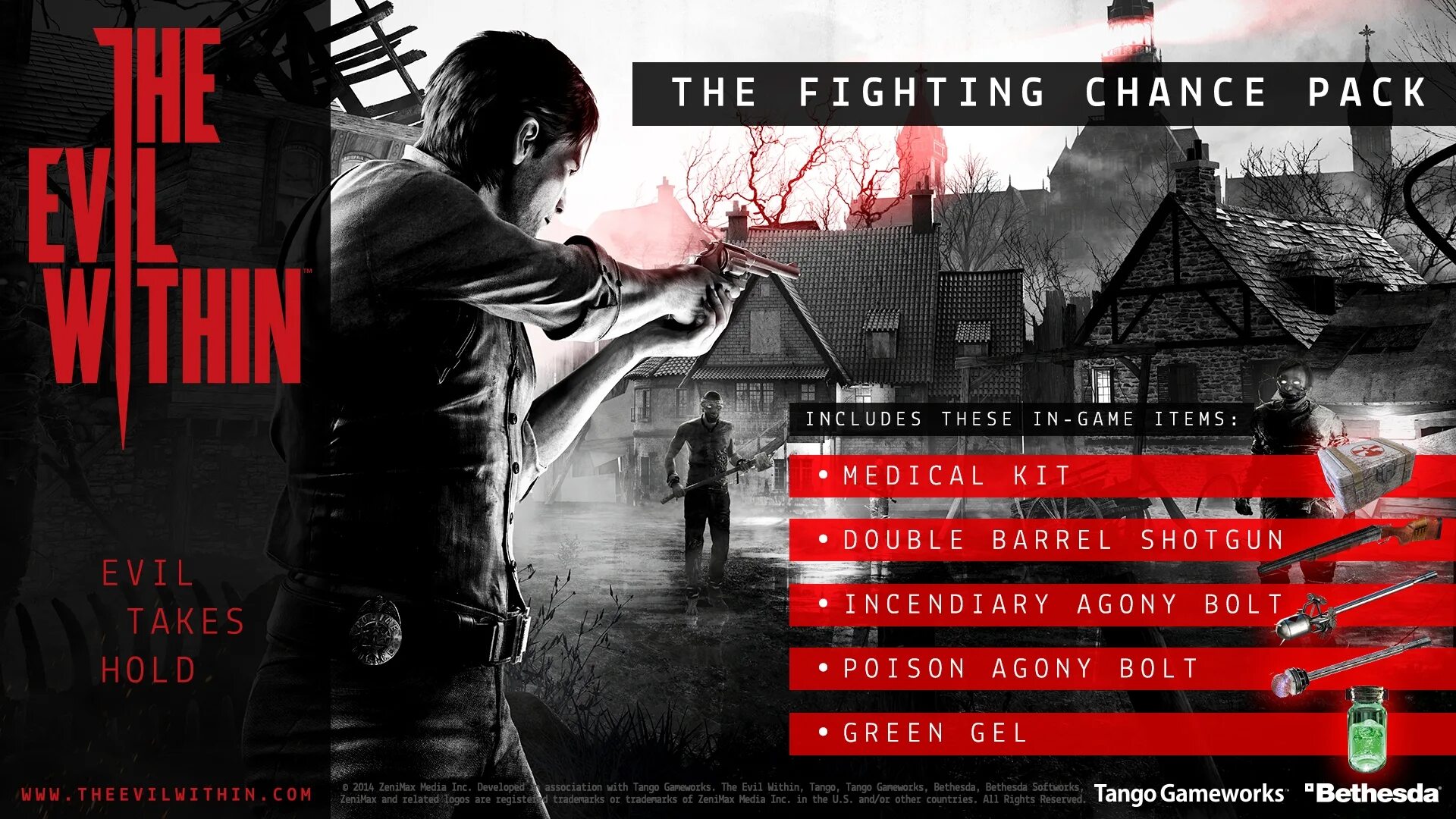 Include within. The Evil within 2 the Fighting chance Pack.