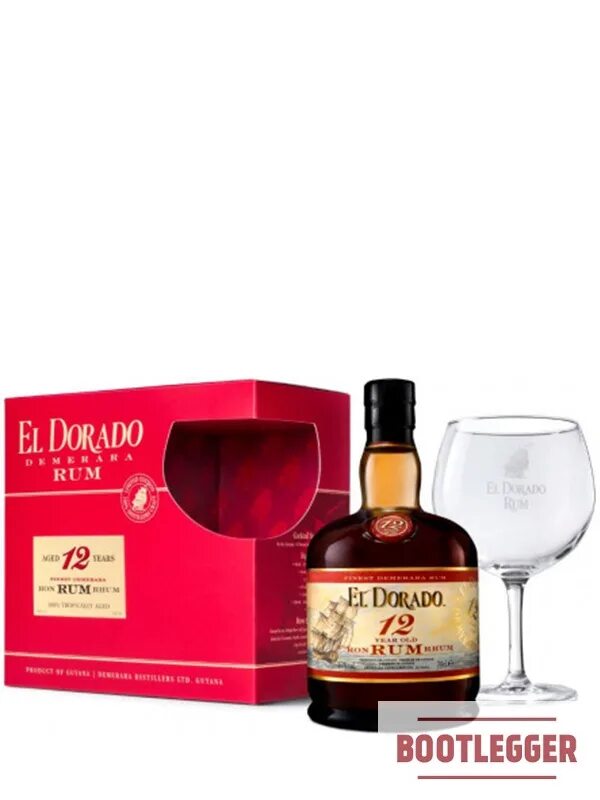 Ром el Dorado 12 years old, Gift Box, 0.7 л. Ром Эль дорадо 12 лет. Ром el Dorado 12 years old with 2 Glasses, Gift Box, 0.7 л. Ром el Dorado 12 лет 0.7 л.