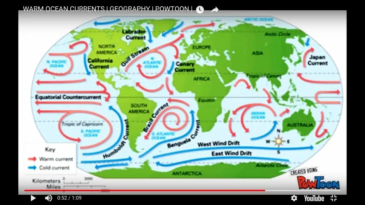 Морские течения. Ocean currents. Ветер и морские течения. Морские течения на планете.