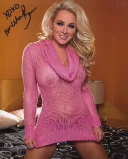 Playboy, soft porn and glamour model Michelle Baena signed 8x10 photo. 