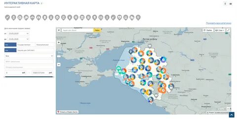 Карта тендеров