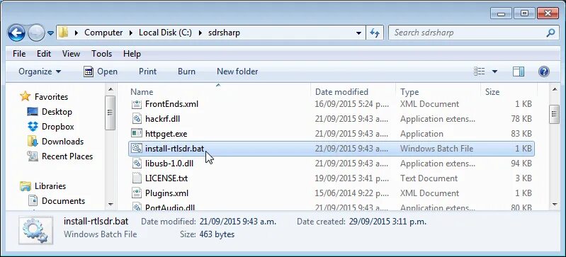 Uninstall bat. Install.bat. sdr spy server network.