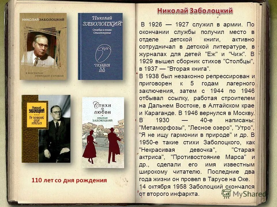 Стихотворение заболоцкого уступи мне скворец. Книги н Заболоцкого. Стихотворение Николая Алексеевича Заболоцкого.