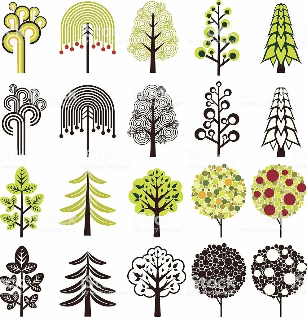 Стилизованное дерево. Стилизованные деревья. Стилизация деревьев. Дерево рисунок. Силуэт дерева.