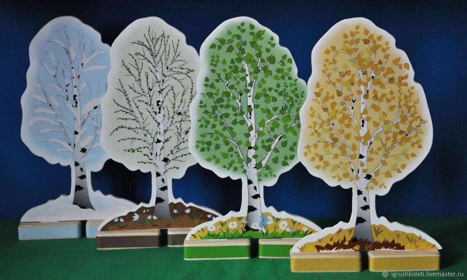 игрушечные деревья. макет дерева. деревья для детского макета. аппликация дерево. деревья для настольного театра.