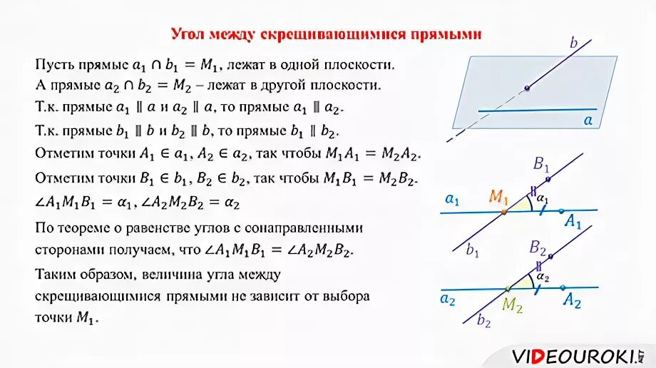 Как найти угол скрещивающихся. Угол между двумя скрещивающиеся прямые. Угол между прямыми доказательство. Угол между скререщивающимися прямыми. Угол между скрещивающимися прямыми.