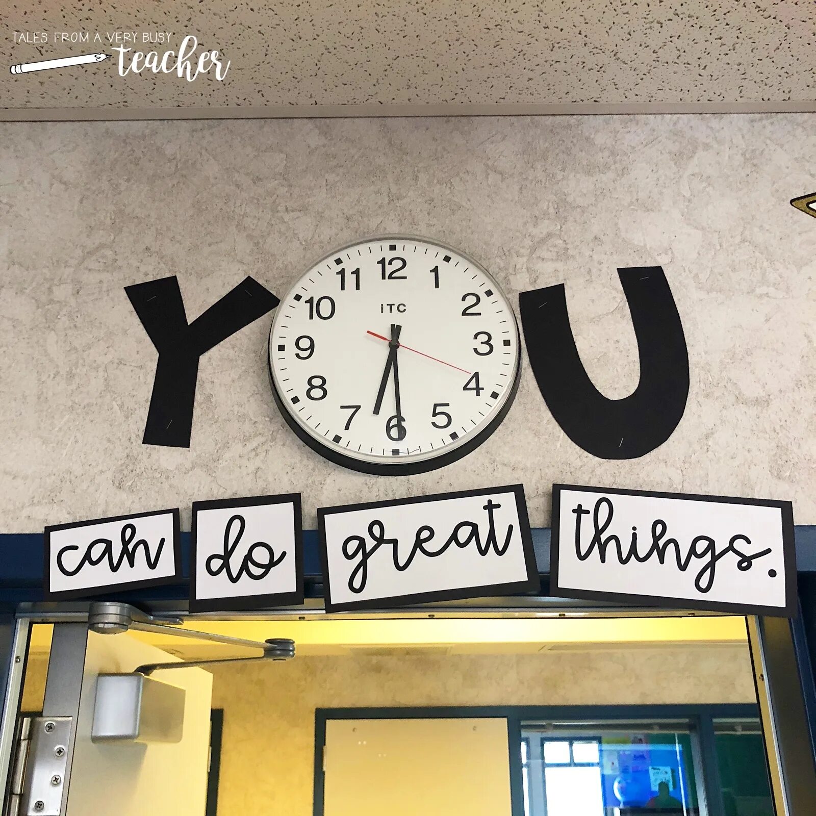 Clock at Classroom. School Clock ideas.
