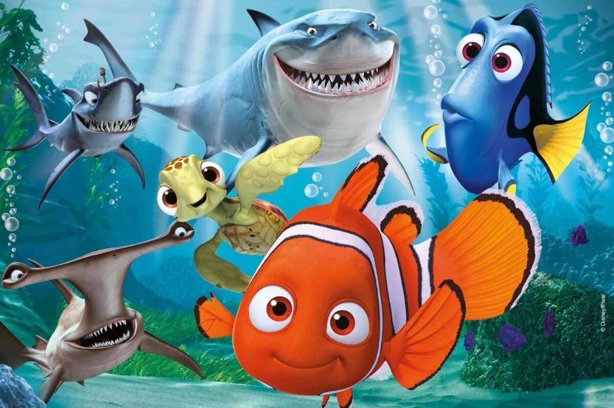 В пои немо. В поисках Немо finding Nemo. Герои мультика Немо.