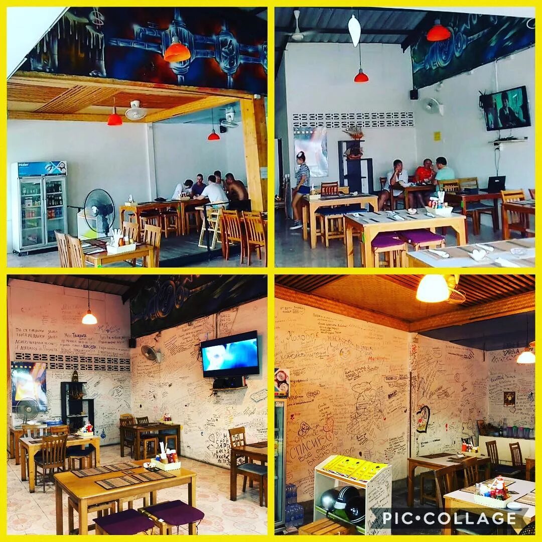 ресторан колобок. колобок патонг. таиланд кафе колобок. фото меню пхукет. колобок кофе в патонге.