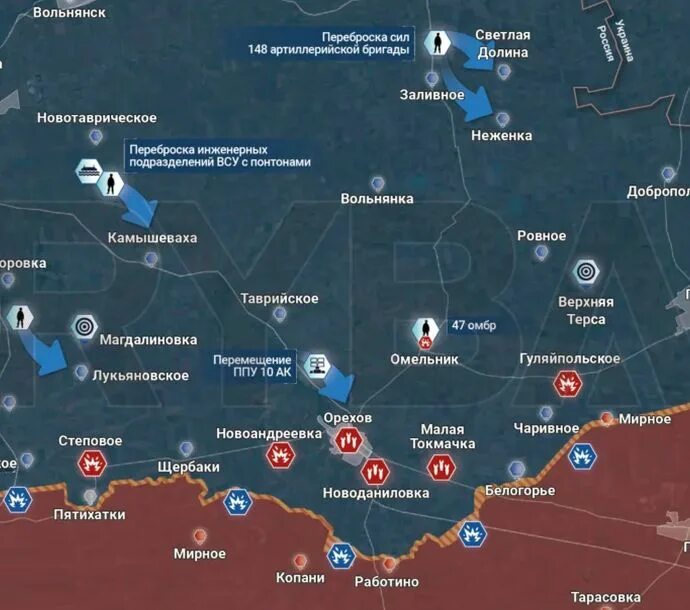 Запорожское направление на карте. Карта боевых действий на Запорожском направлении. Обстановка на Запорожском направлении сейчас.