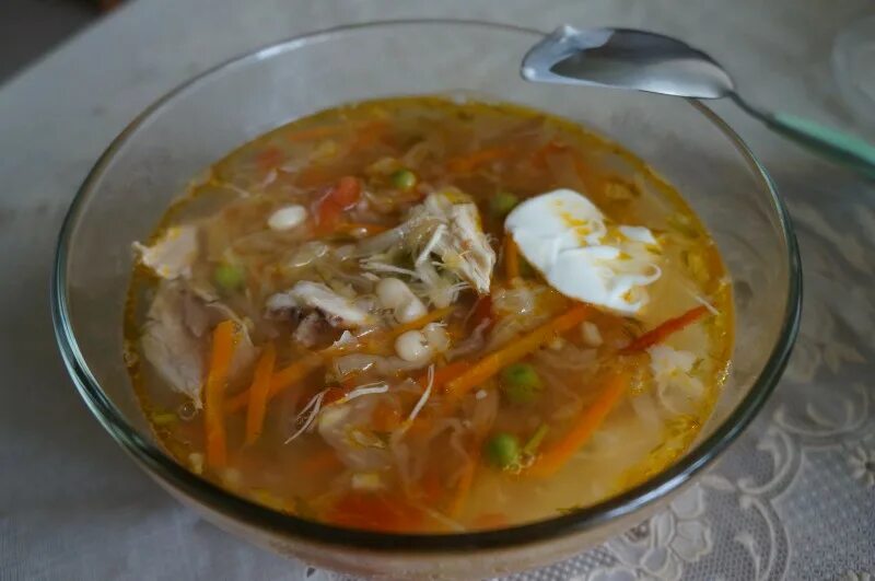 Щи с капустой и фасолью консервированной. Щи из свежей капусты с фасолью. щи с горохом.