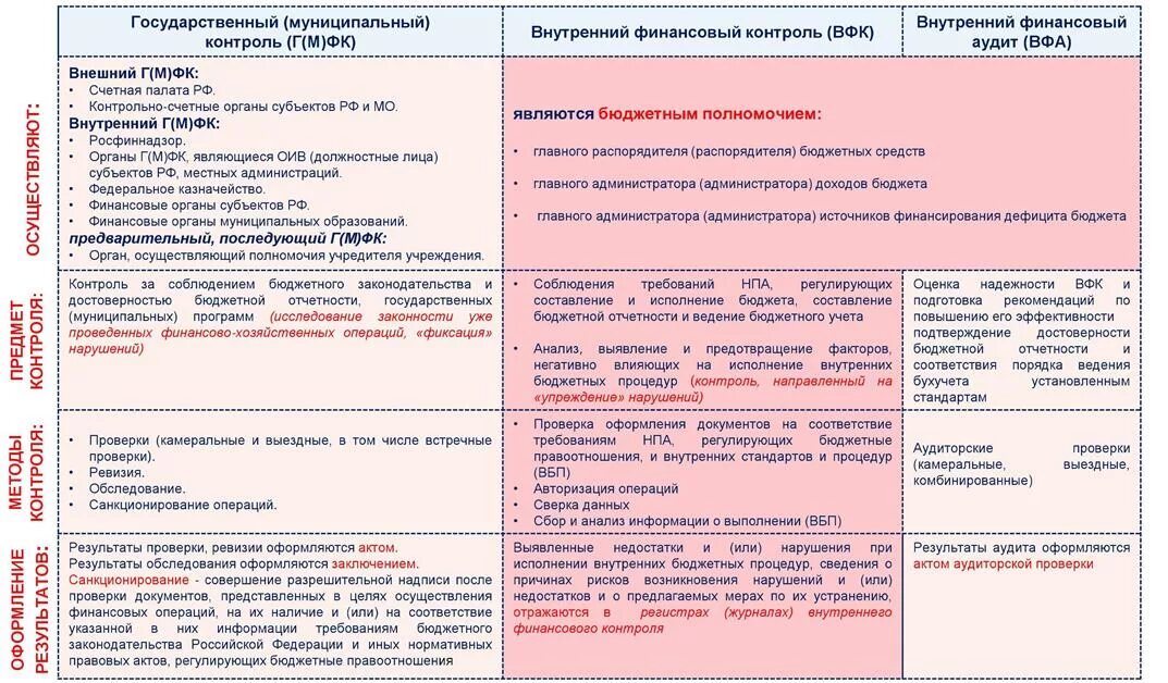 Внутренний контроль финансовых результатов. Способы организации внутреннего финансового контроля. Акт финансового контроля. План проведения аудиторских мероприятий.