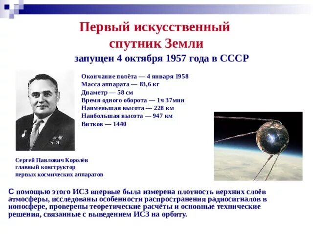 Масса первого спутника земли 83 кг. Первый искусственный Спутник земли 1957 руководитель. Первый искусственный Спутник земли СССР 1957.