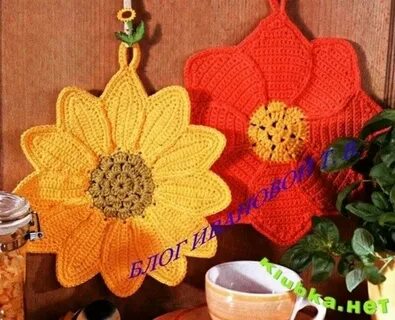Связать прихватку для кухни крючком