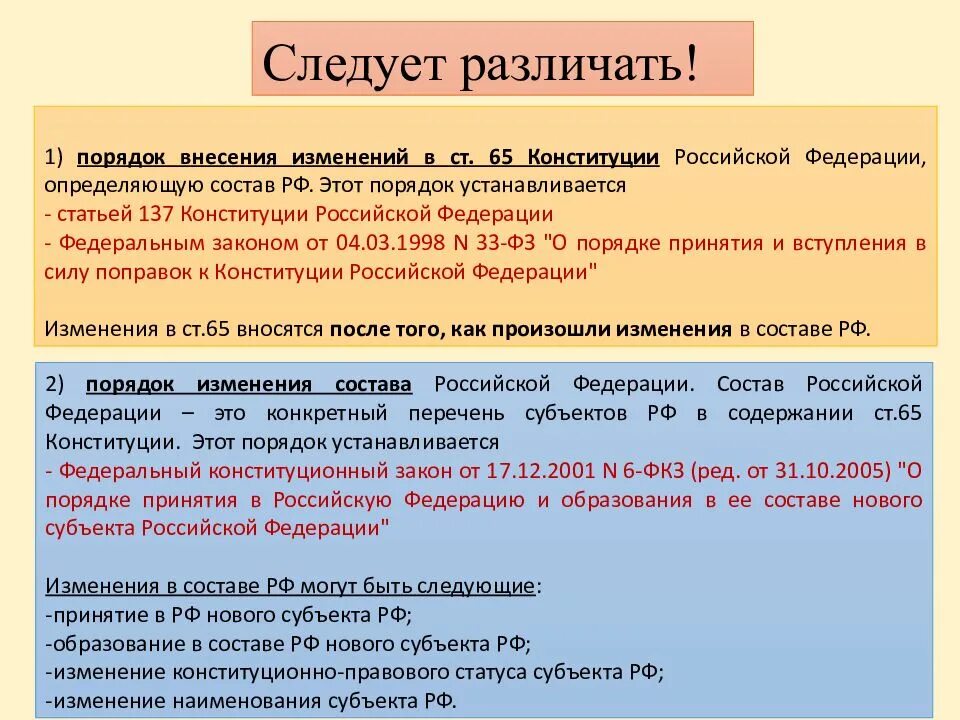 Определите состав субъектов федерации. Порядок изменения ст 65 Конституции РФ. Изменение в ст 65 Конституции РФ схема. Порядок изменения 65 статьи Конституции. Порядок внесения изменений в статью 65 Конституции РФ.