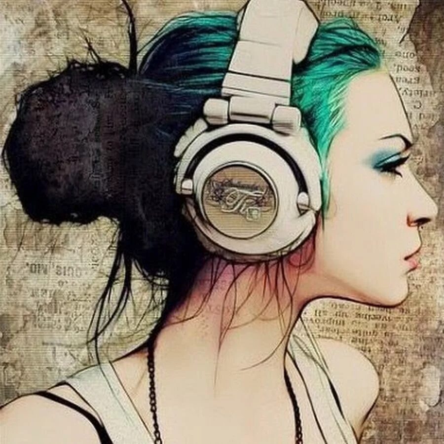 Картинки девочка в наушниках. Картинки девочка в наушниках. Аниме в наушниках. Девушка в наушниках. Наушники для девушек.