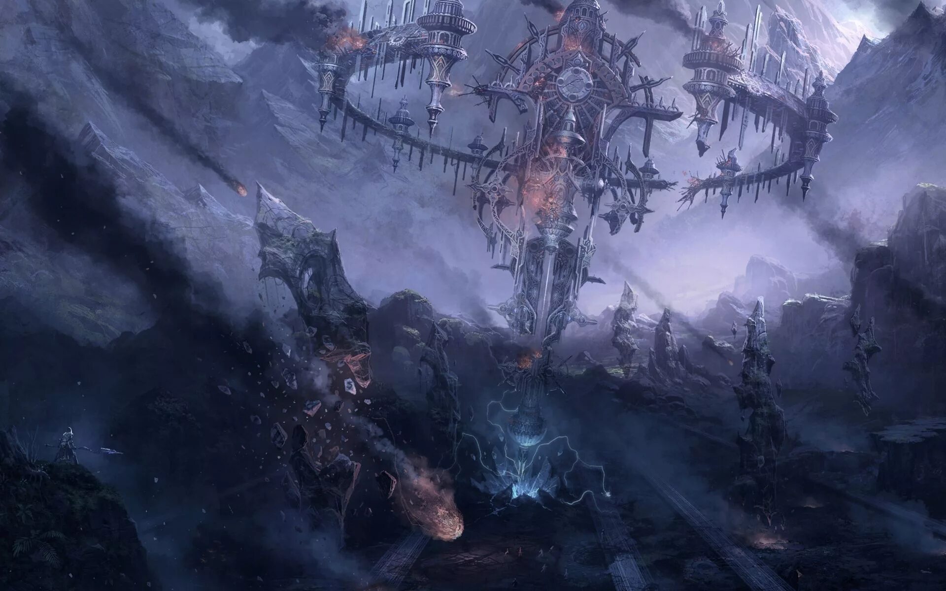 Башня хаоса. Башня фэнтези. Фэнтези замок нежити. Хроники хаоса игра в башнях. Башня хаоса.