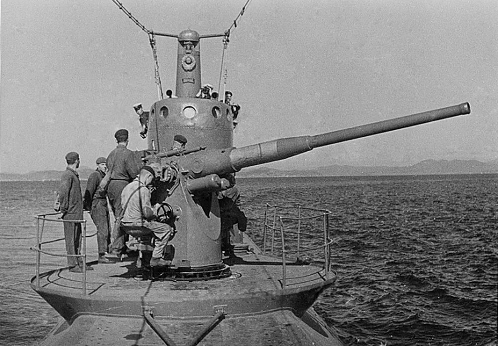сюркуф подводная лодка. щ-421 подводная лодка. японская подводная лодка с пушками. артиллерия подводных лодок. 100-мм корабельная пушка б-24.