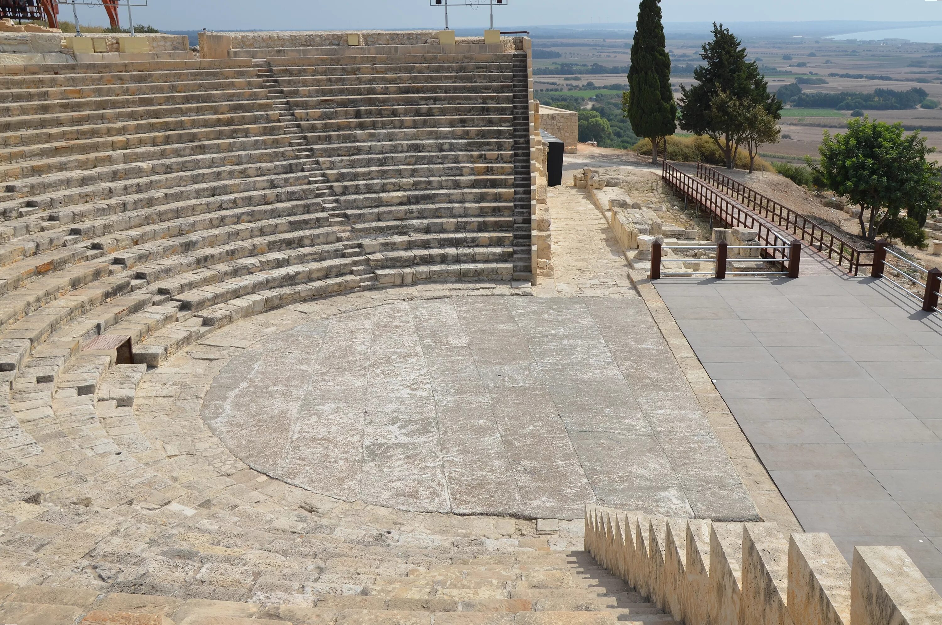 Курион Кипр. Курион вилла Ахиллеса. Hellenistic Theatre.