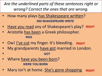 Are these sentences right or wrong