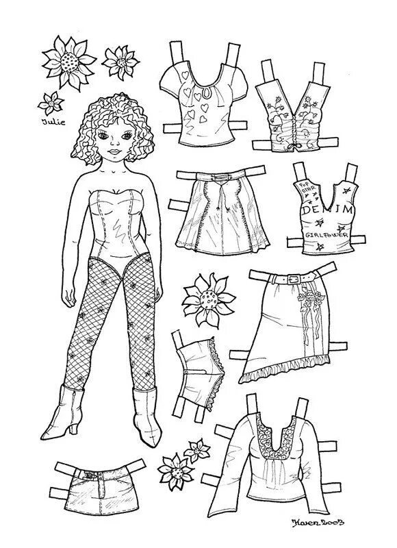 cutout dress up game fashion clothes 69 - Having fun with children