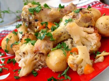Рецепты курицы с капустой в рукаве