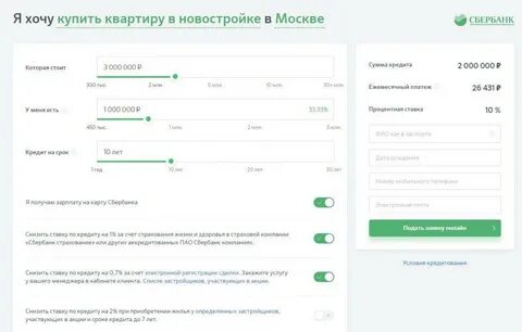 Рассчитать ипотеку дом клик