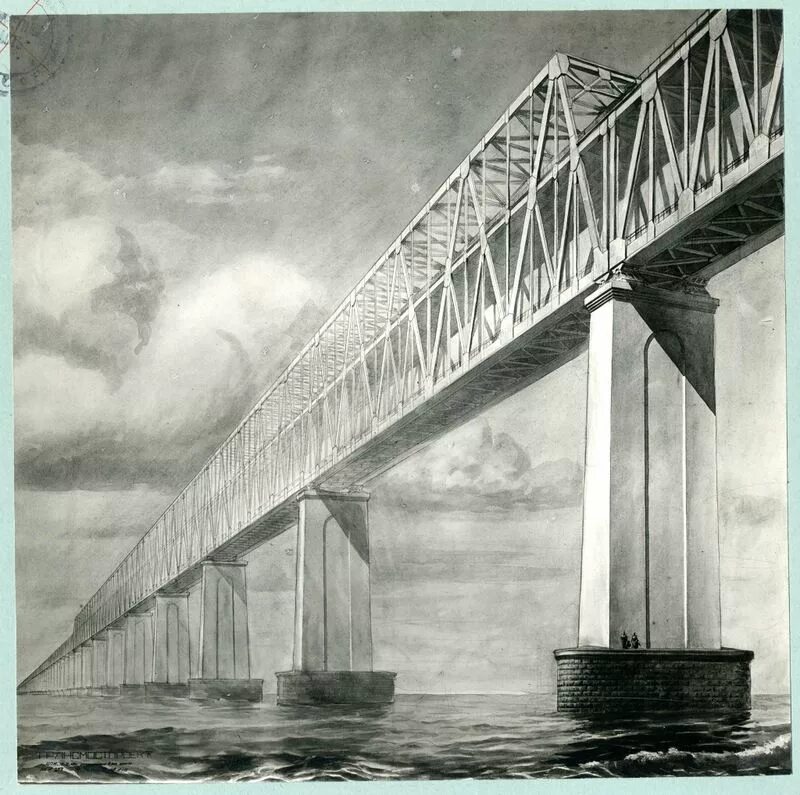 В каком году был крымский мост. Сталинский проект керченского моста 1949г. проект керченского моста 1949 года. мост через керченский пролив 1949. мост через керченский пролив.