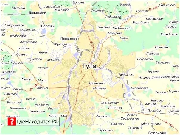 Тула это где. Ленинский район Тула на карте. Тула на карте России с городами. Г Тула на карте России. Тула расположение на карте России.