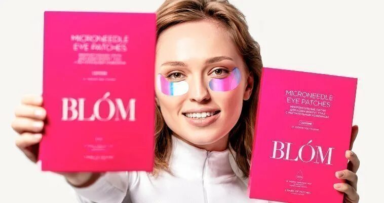 Blom патчи. Blom микроигольные патчи. Патчи с микроиглами Bloom. Патчи с кофеином