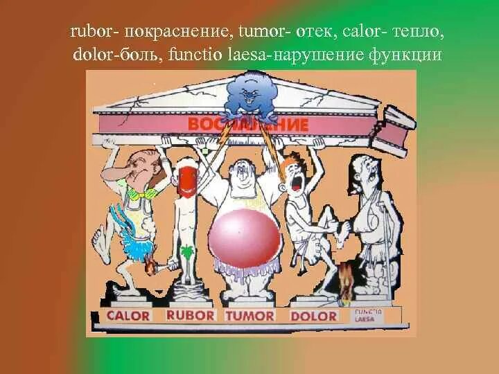 Признак воспаления dolor. Воспаление тумор Рубор. Rubor tumor признаки воспаления. Рубор тумор калор долор. Functio laesa — нарушение функции.