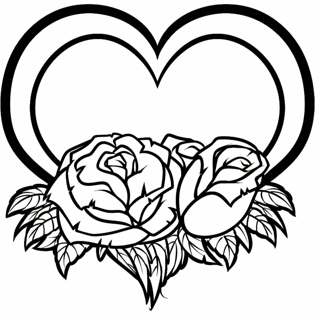 Сердце раскраска. Сердечко картинка раскраска. Сердечко с цветами раскраска. Раскраски розы с сердцем. Мама сердечки рисунок