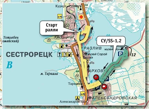 Карта глубин сестрорецкого разлива подробная Маршруты По родному краю на велосипедах