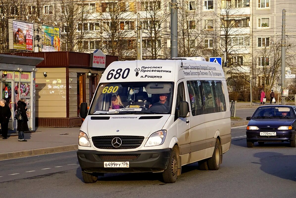 Автобус пр ветеранов. 680 Автобус проспект Просвещения Рощино. Маршрутка 680. Маршрутки в Питере. К680 маршрут СПБ.