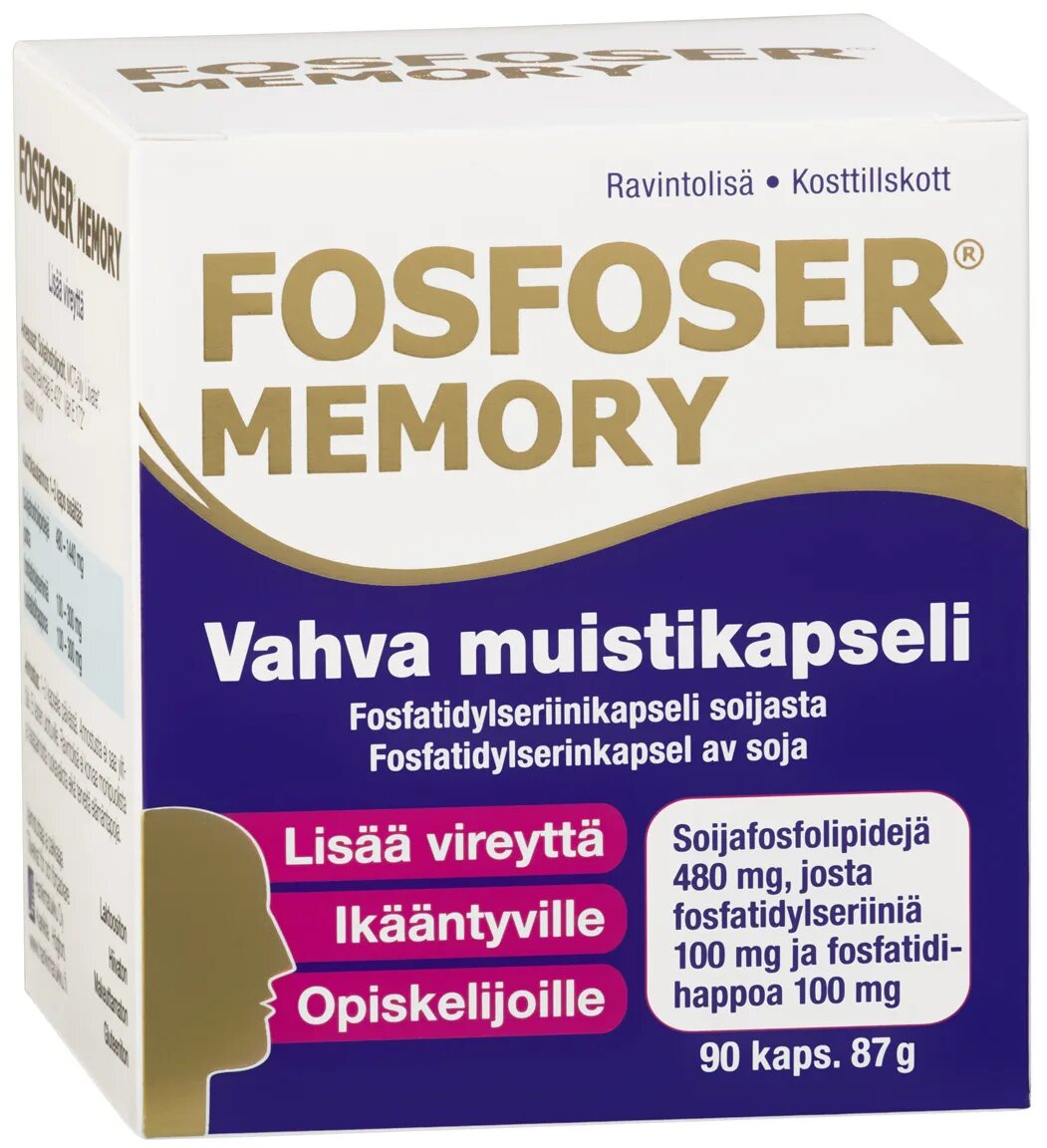 Витамины для мозга отзывы. Fosfoser Memory 90 капсул. Витамины для памяти. Fosfoser Memory из Финляндии. Финские витамины для памяти.