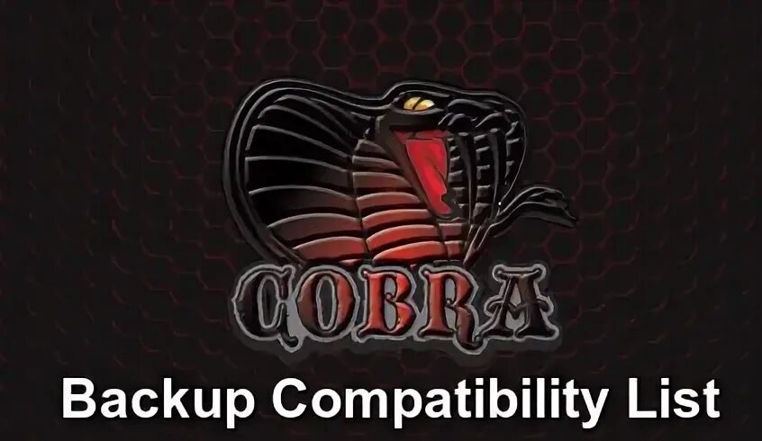 Прошивки cobra