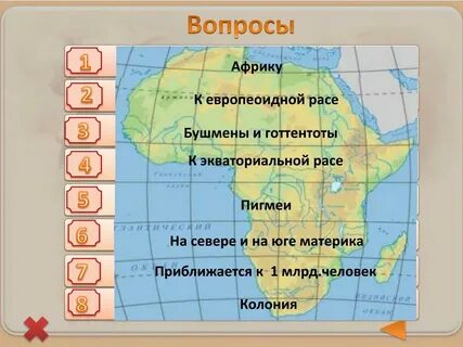 Северная африка вопросы