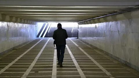 Место где упала девочка в подземный переход