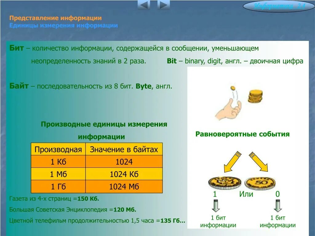 Основные единицы информатики. Представление информации. Единицы измерения.. Информатика единицы инф. Представление информационной единицы измерения информации. Единицы измерения информации в информатике.