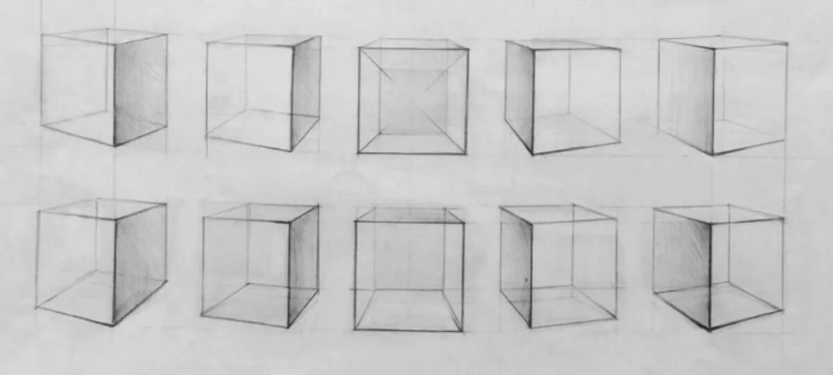 Квадрат снизу. Кубик вид спереди в перспективе построение. Куб с разных ракурсов. Кубы в разных ракурсах. Зарисовки геометрических фигур.