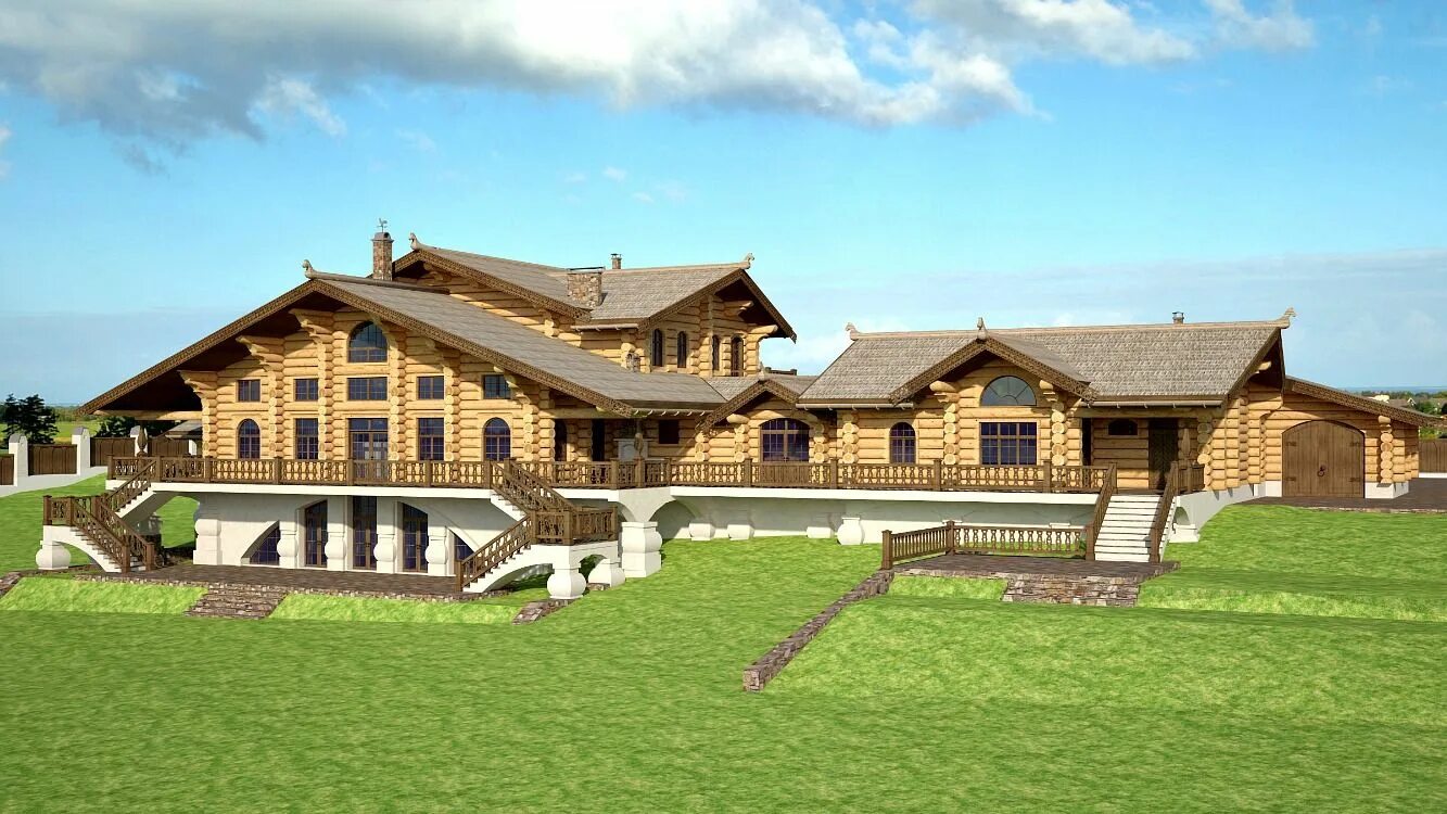 Русская усадьба проекты домов House styles, House, Outdoor decor
