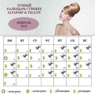 лунный календарь на апрель 2024г окрашивание волос